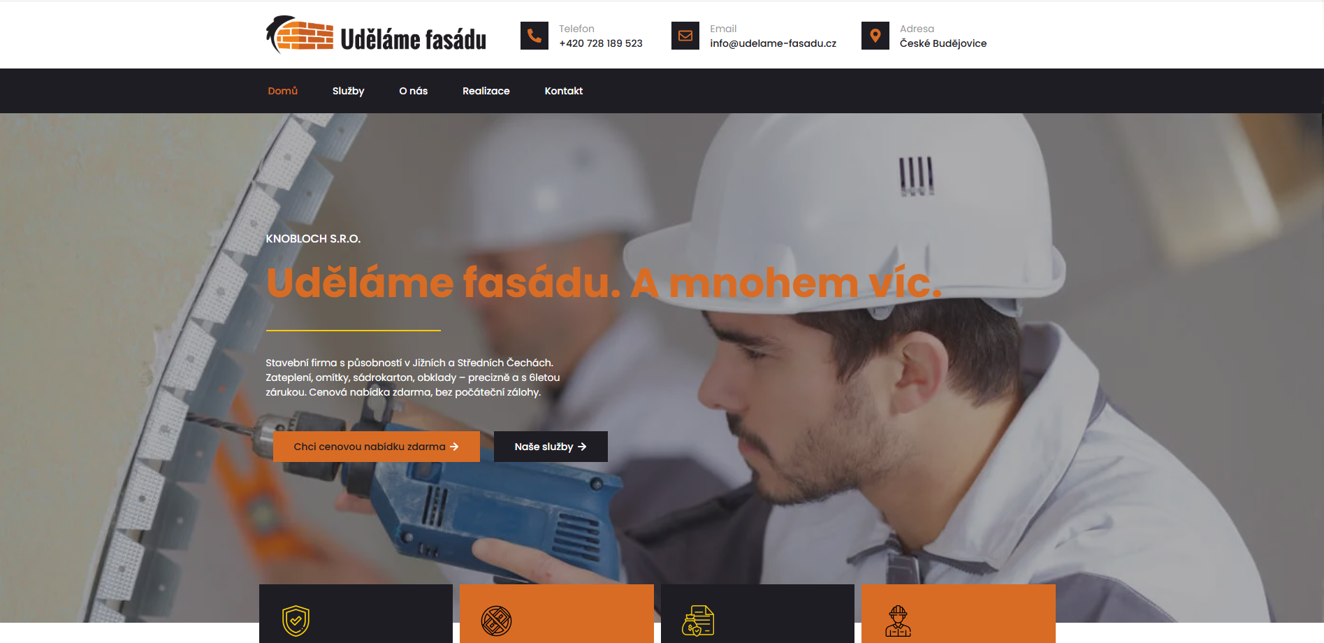 Uděláme fasádu - tvorba webu